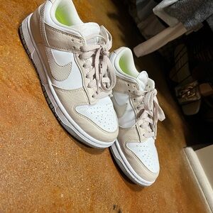 Nike White and Cream Sneakers